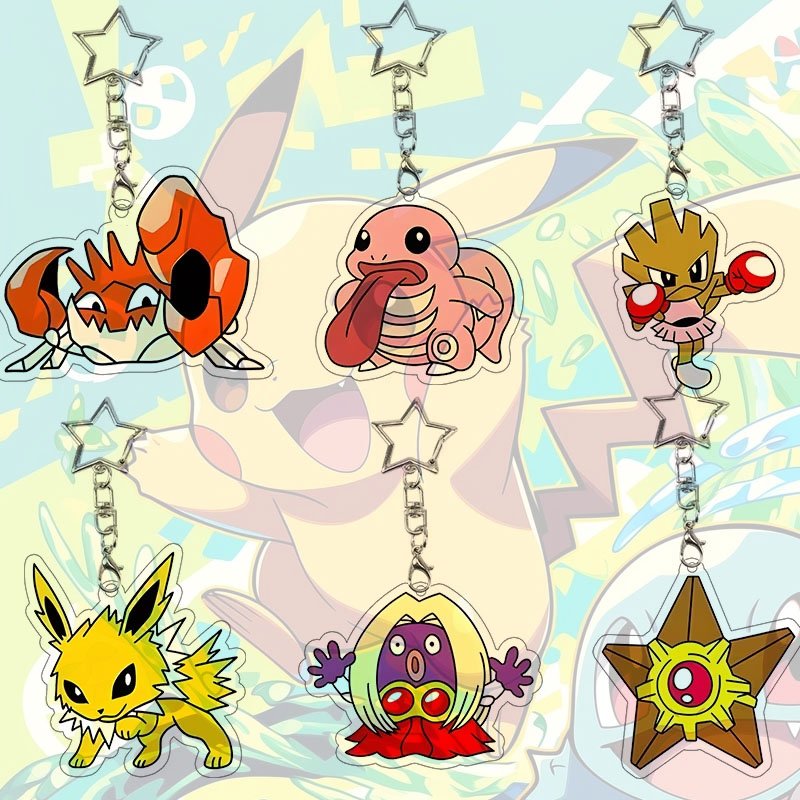 Supply Event - Porte-clés en acrylique Staryu Kingler Jynx,