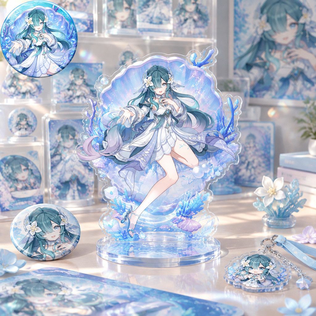 Supply Event - Personnage d'anime Genshin Impact, broche Vodyanitsa,