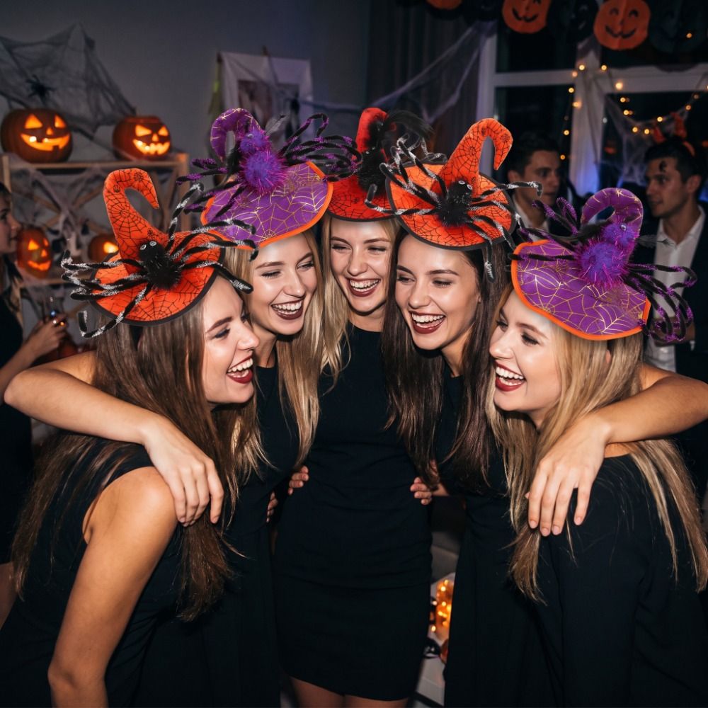 Party Hat Cone - Serre-tête Chapeau de Sorcière Araignée pour