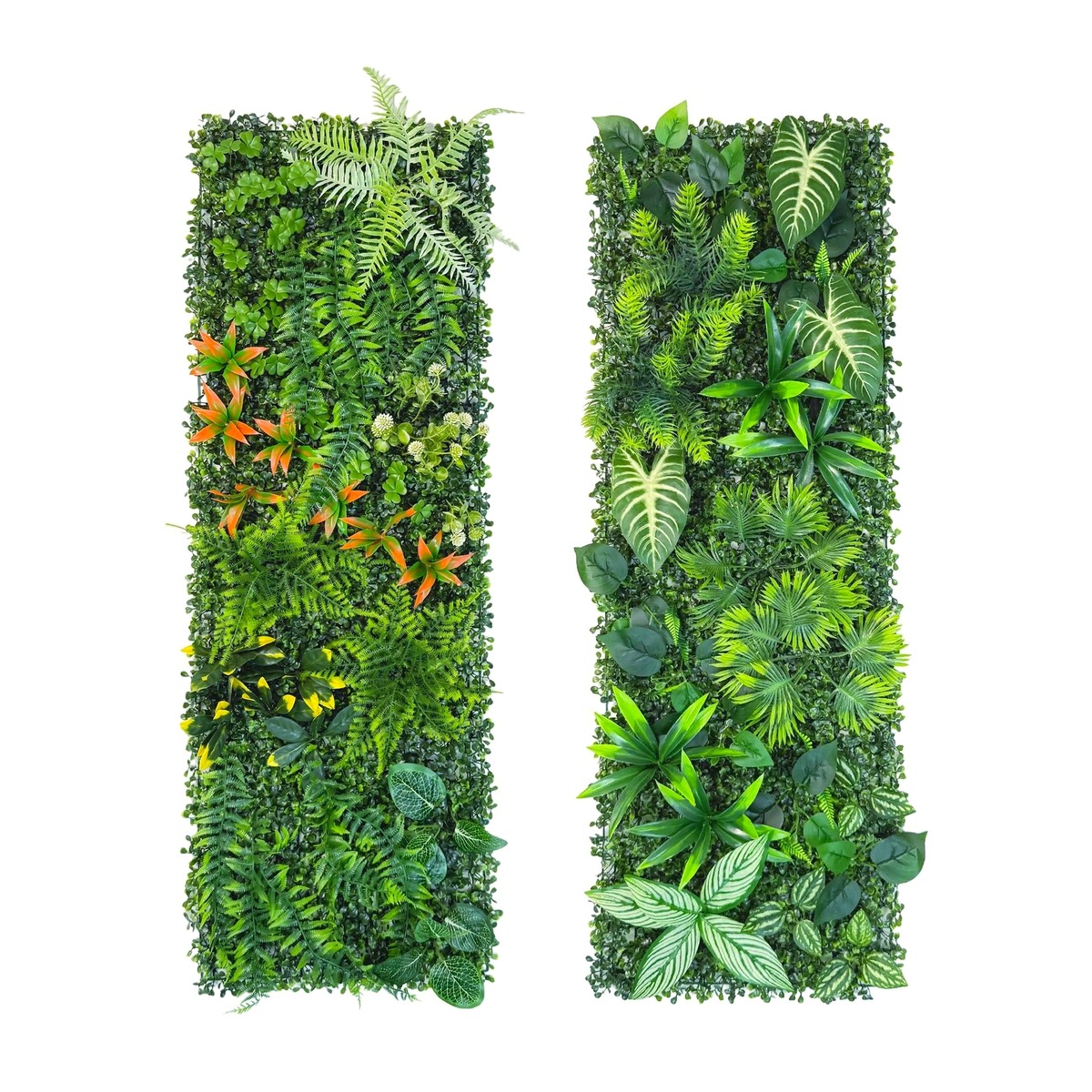 Flower Wall Panel - Panneau mural de verdure artificielle 40x120cm,
