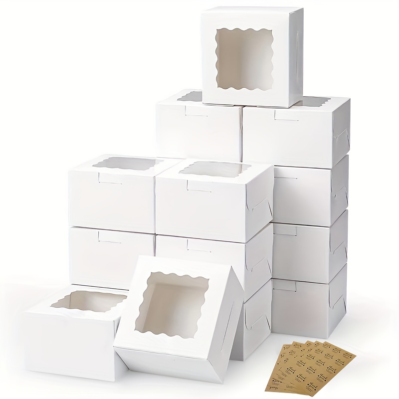 Event Suppliers - 10 boîtes en papier Kraft avec