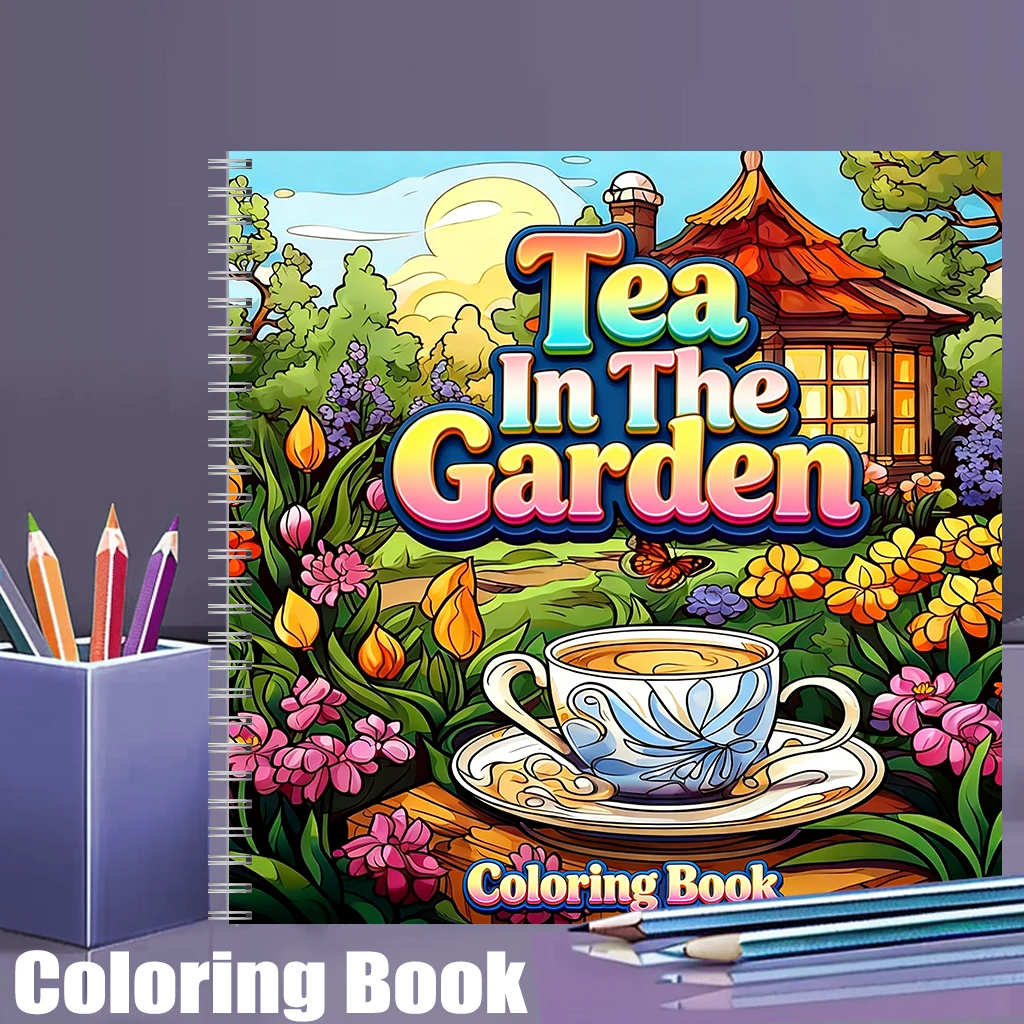 Supply Event - Livre de coloriage Tea In The
