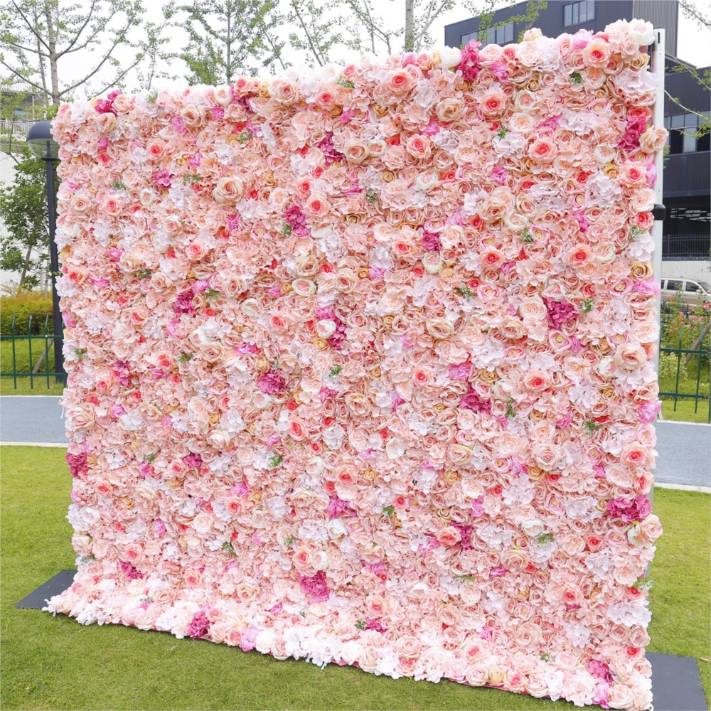 Uflower Rose Rose Hydrangée 5D - Flower Wall Panel avis et prix