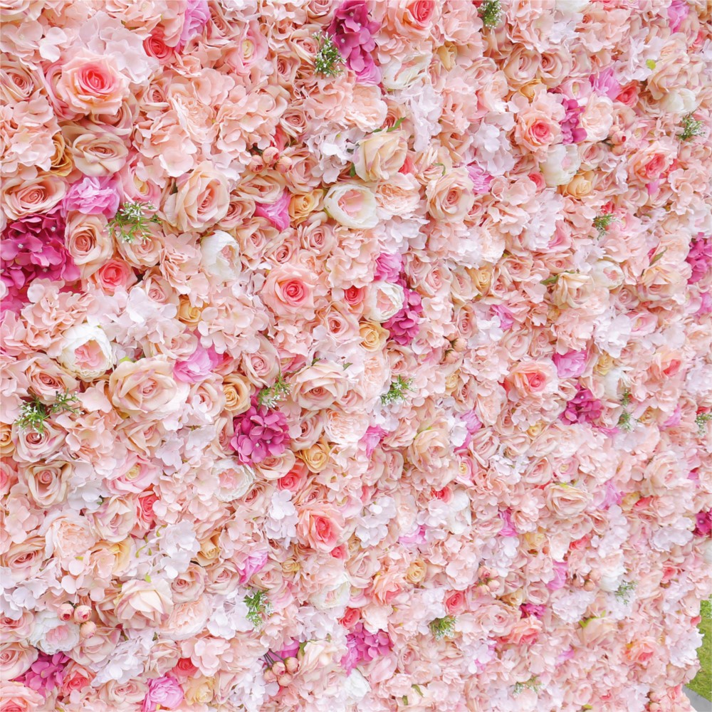 Uflower Rose Rose Hydrangée 5D - Flower Wall Panel avis et prix