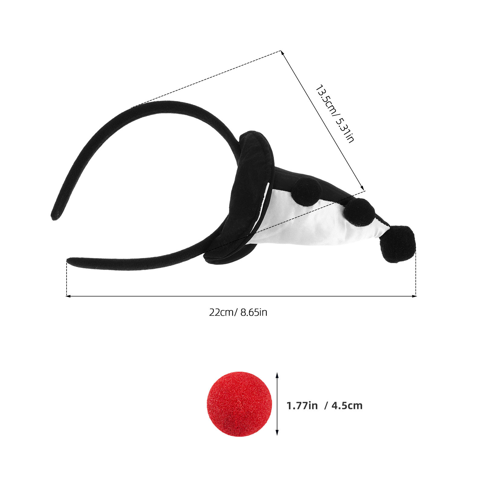 4 pièces : bandeau de clown, c - Party Hat Cone avis et prix